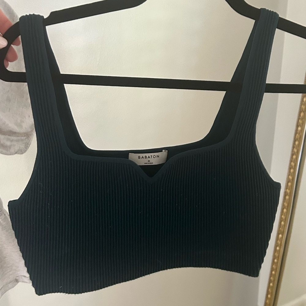 Babaton Dark Ribbed Tank Top